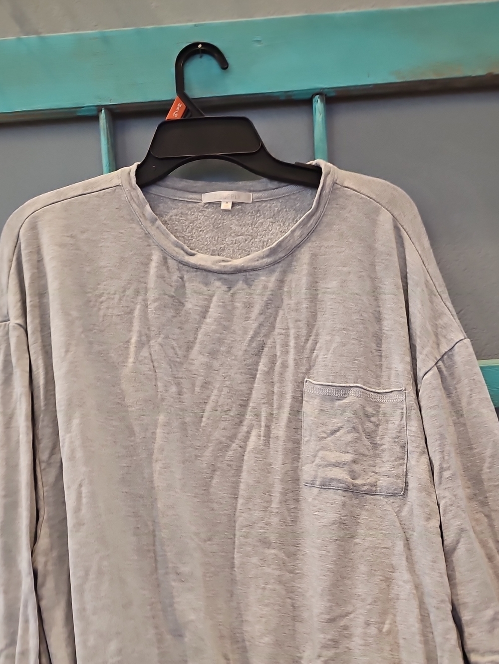 ZSUPPLY Light Gray Long-Sleeve Pocket Sweatshirt